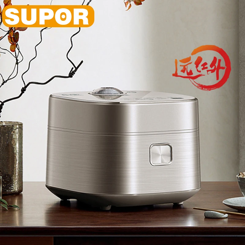 SUPOR อินฟราเรด IH หม้อหุงข้าว4L คุณภาพสูงถังด้านในกระจกนิรภัย Touch Panel สมาร์ทหม้อหุงข้าวไฟฟ้า SF40HC88