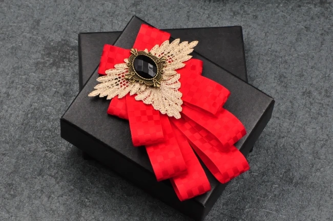 Britischen Neue Stil Rot Schwarz Retro Plaid Fliege für Männer Kleid Business Hochzeit Bräutigam Besten Mann Hochzeit Bowtie Schmuck zubehör – Detail 9