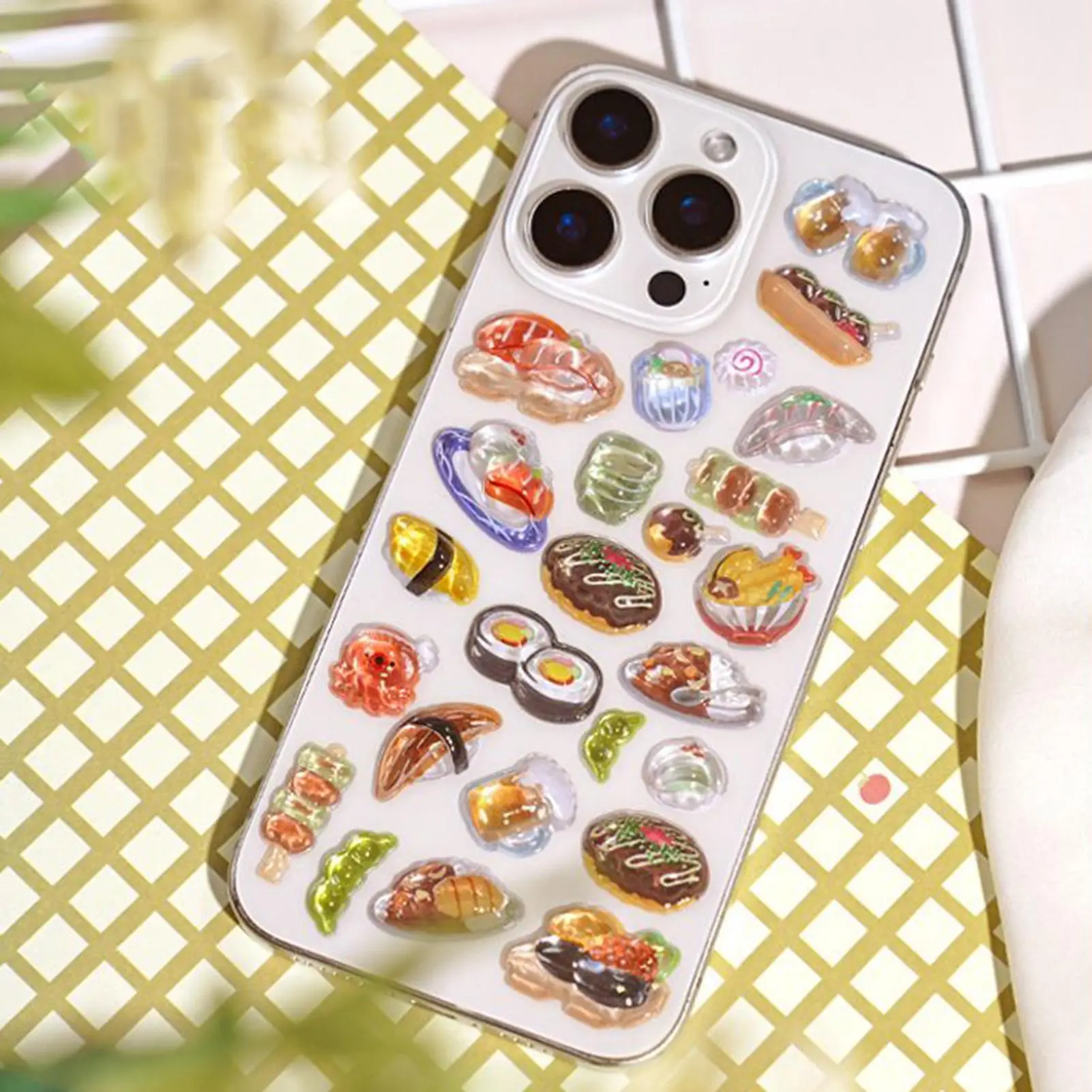 3D Stickers Japanese Style Strong Adhesive Decal Scrapbooking Stickers For Laptops Phone Case Party Birthday Classroom Activity