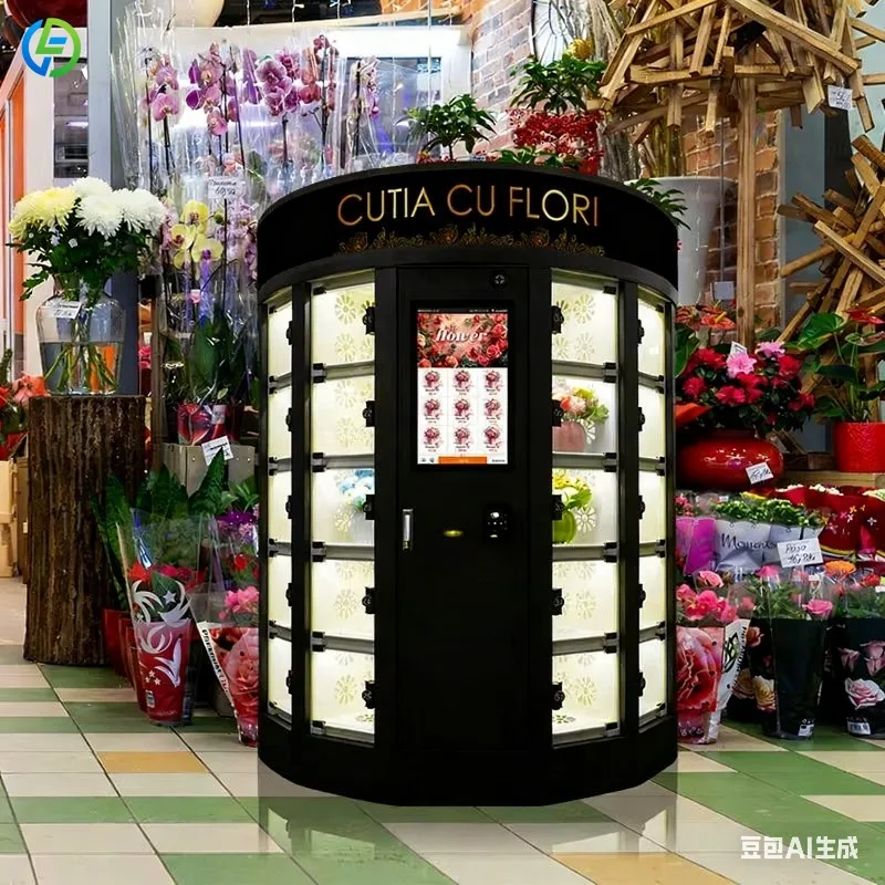 FL Vending Machine Supplier SDK Elegant Design Flower-Vending-Machine for Flowers With Cooler and Humidifier Customized