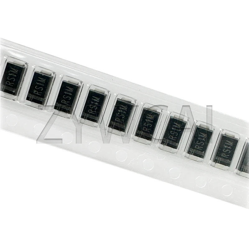 RS1M/1G FR107 50PCS SMA DO-214AC RS1M 1A 1000V High Voltage Rectification Fast Recovery Diode