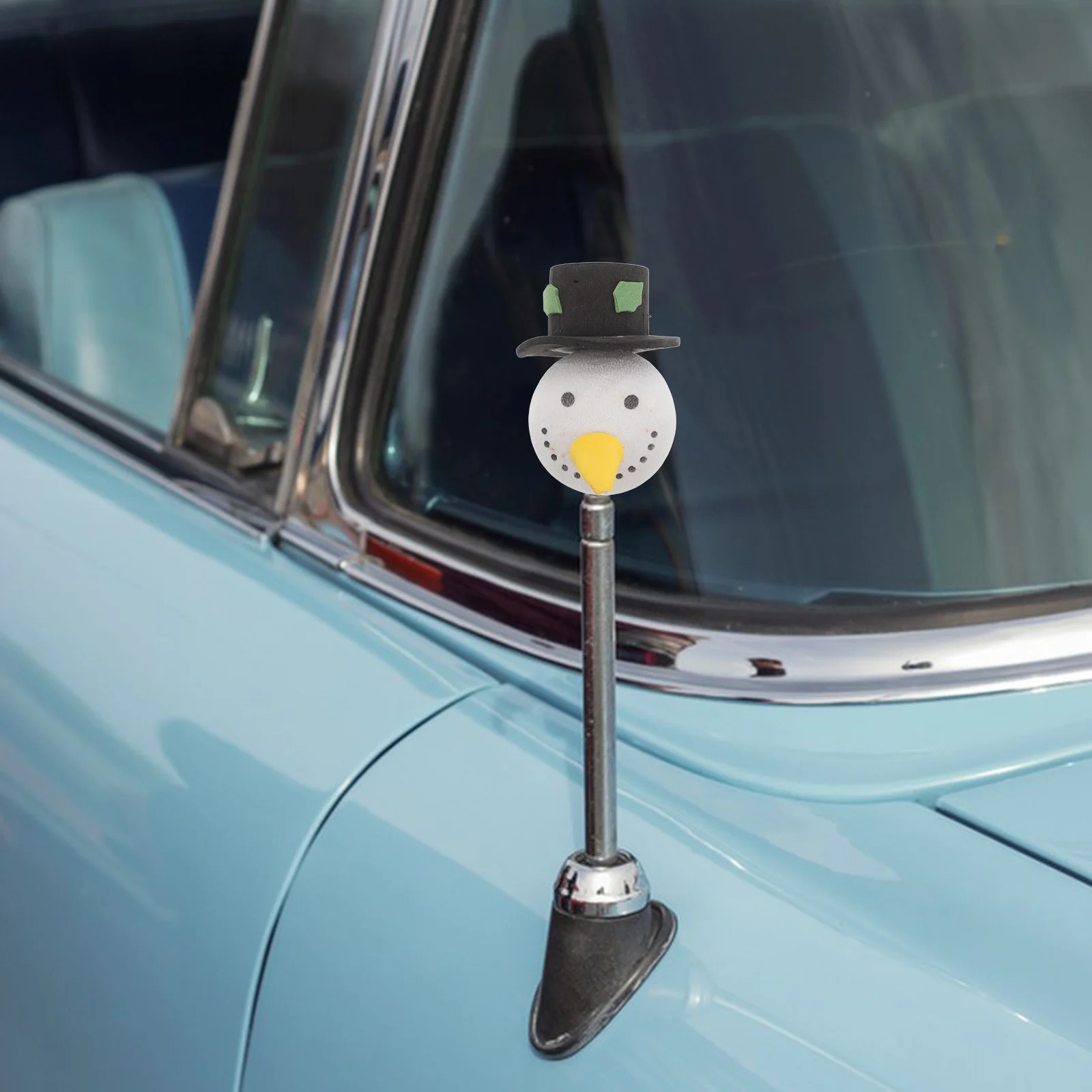 

Car Decoration Antenna Topper Snowman EVA Material Cute Cartoon Roof Charm Vehicle Accessory Enhancement Signal Reception