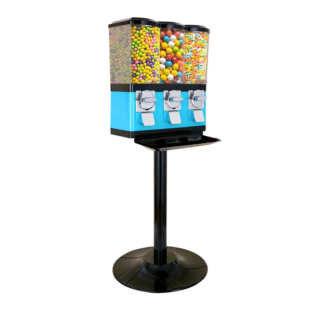 ZENJET Mini Automatic Coin-Operate Candy Dispenser/Vending Machine for Snacks and Gumballs with Coin & Token Payment System
