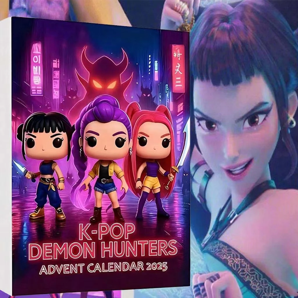 In stock Christmas Kpop Demon Hunting 24pcs Advent Calendar Surprise Blind Boxes For Halloween Mystery Box Gifts Toys