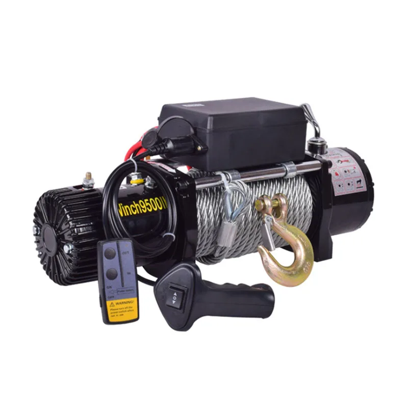 

NEW Electric winch 12v car electric hoist off-road vehicle 24v self-help household small wire rope hoist hoist