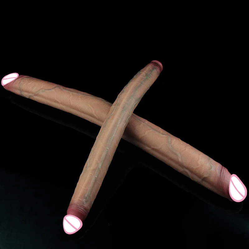 39 سنتيمتر/50 سنتيمتر مزدوجة رئيس دسار واقعية طويلة قضبان اصطناعية الشرج المهبل محفز لعبة الجنس للأزواج المثليين مثلي الجنس الرجال BDSM منتجات للبالغين