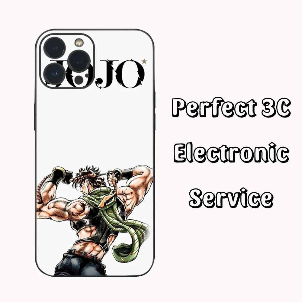 Anime JoJos Bizarres Adventures Phone Case  For iPhone15 14 13 12 Mini 11 Pro XS Max X XR SE5 6 7 8 Plus Soft Silicone Cover