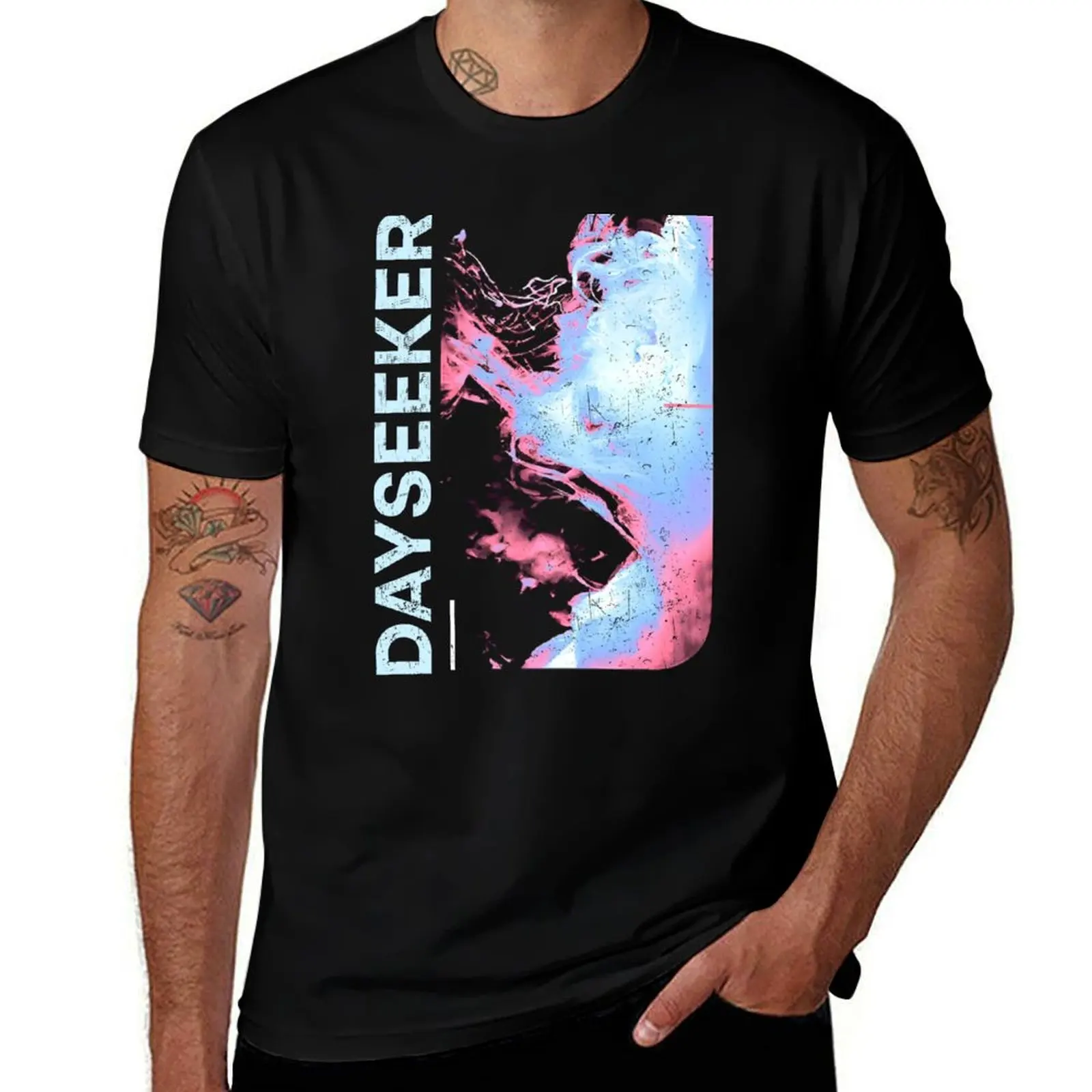 

Футболка DAYSEEKER, футболки с принтами, мужские хлопковые мягкие футболки, мужская футболка из 100% хлопка, футболка люксового бренда