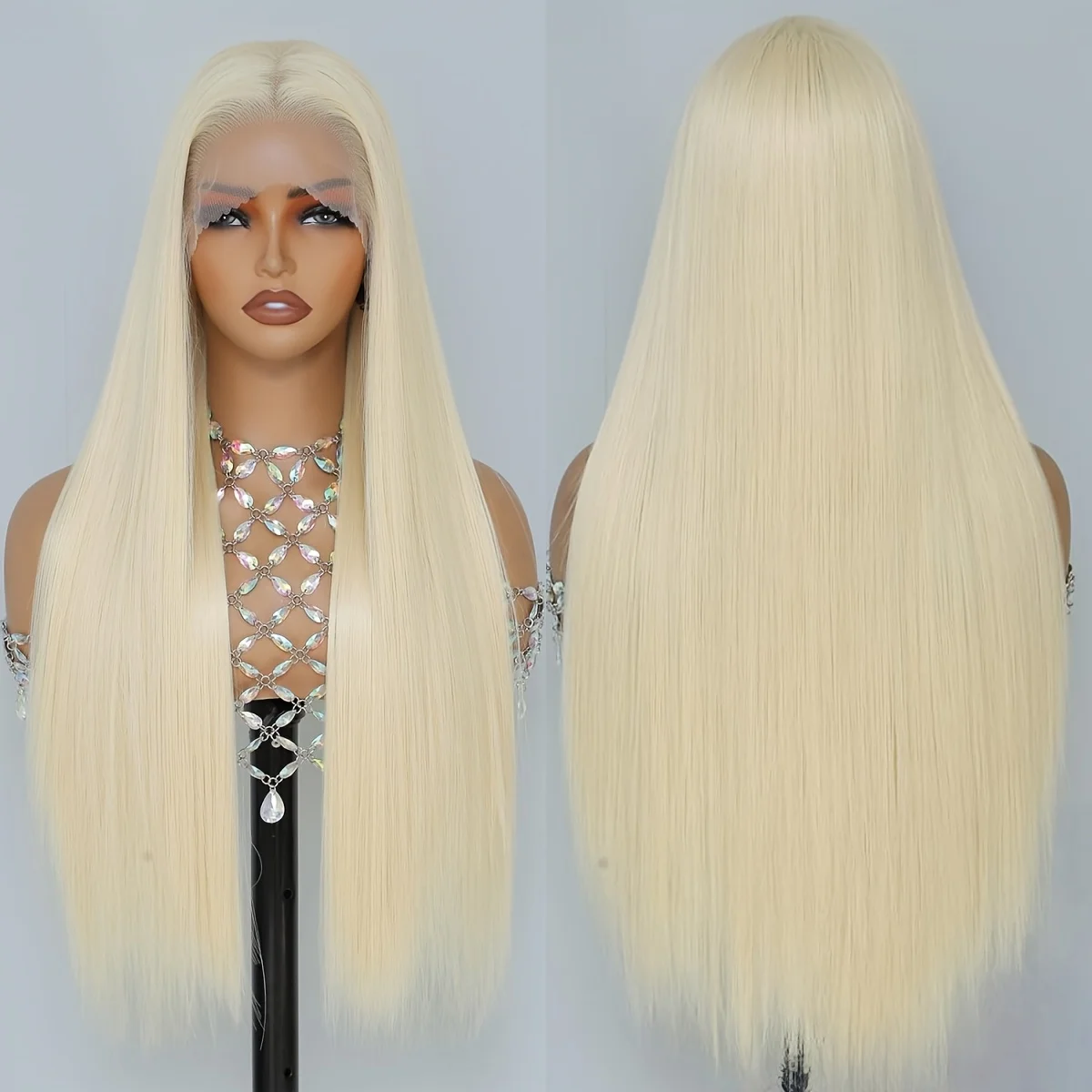 613 Blonde 13x4 HD Lace Front Synthetic Wig, 26