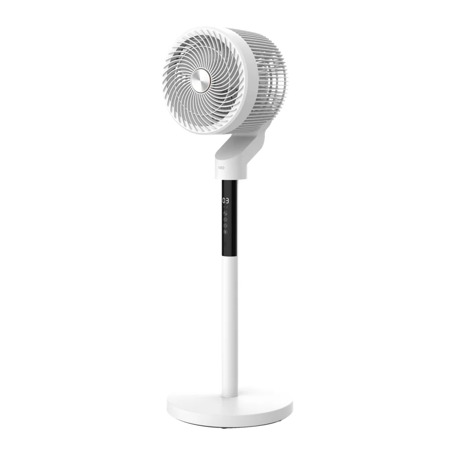 

multifunction electric fan 3 gear wind speed strong wind air circulating fan timing display quite motor table fan