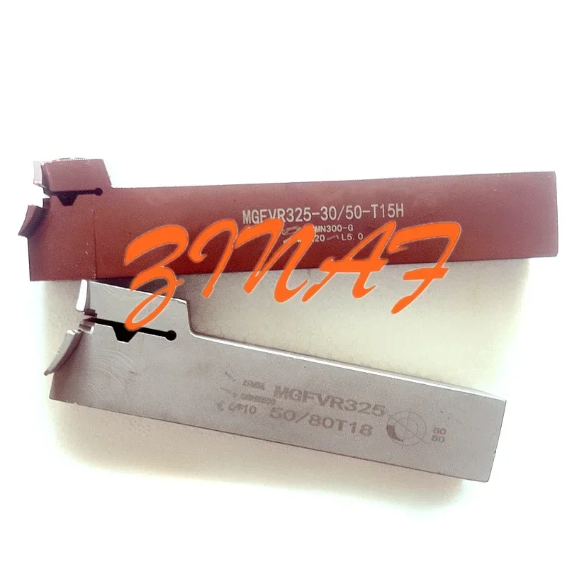 Imagem -02 - Mgfvr-face Groove Cutter Spring Steel 7-shaped Mgfvr32r Mgfvr325r Mggn300 Corte de Carboneto Inserir Torno