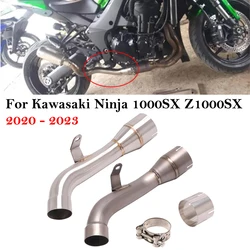For Kawasaki Ninja 1000SX Z1000SX 2020 - 2023 Motorcycle Exhaust Escape Modify Titanium Alloy Link Pipe Connect Original Muffler