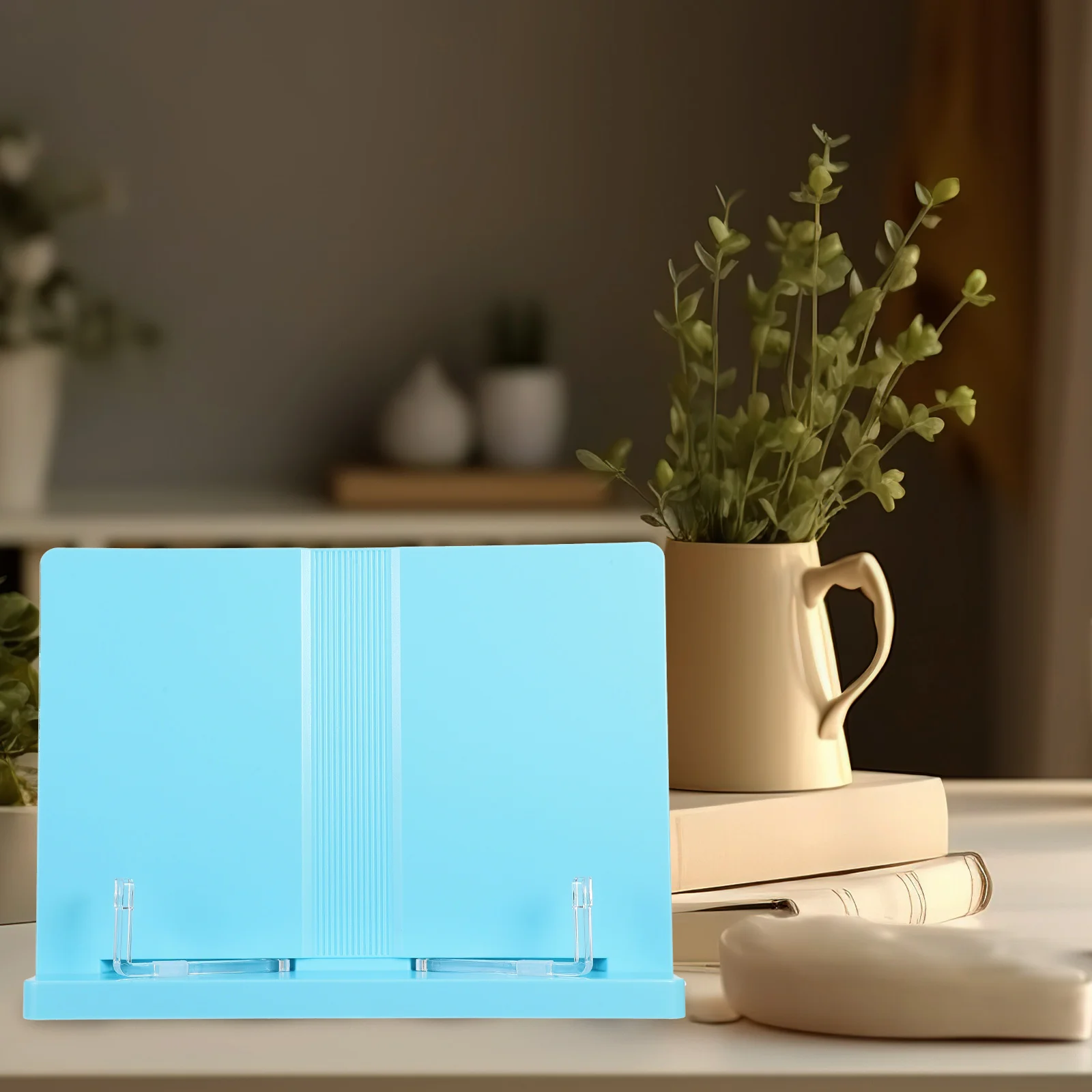 

Children Blue Book St Portable Reading Rack for Toddlers Students Holder Small Desk Rest Foldable Study School Bookshelf