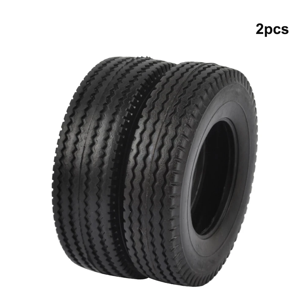 2pcs New RC 1/14 Rubber Trailer Car Tires Suitable for 1:14 Tamiya Tractor Truck RC Climbing Car