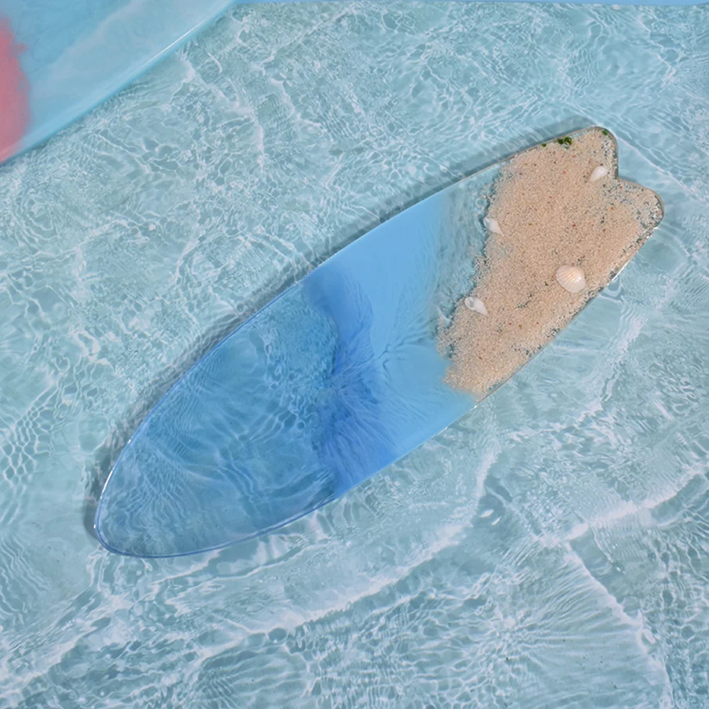 

2Pcs Coaster Resin Epoxy Surfboard Shape Silicone Mold Casting Molds Small Portable Silicone Mold Kit Surfboard Shape Reusable