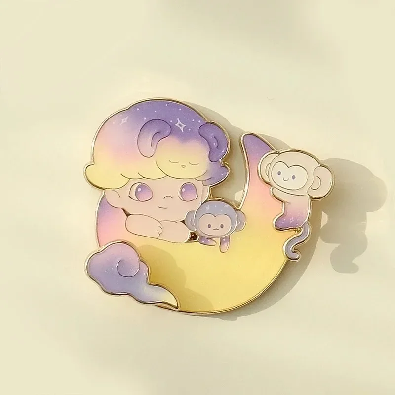 POP MART Dimoo Animal Kingdom Series - Badge Blind Box Guess Bag Original Toys Doll Cute Anime Figure Ornaments