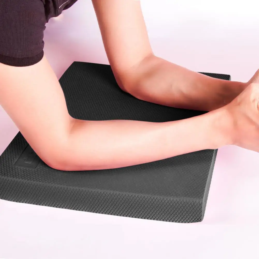 Fitness Mat High Elasticity Non-slip Cozy Tear Resistant Shock Absorption Slid Color Comprehensive Anti-slip Balance Mat