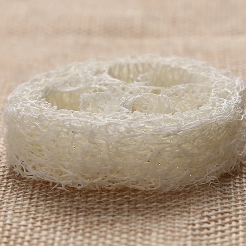 4-6Cm Wide 40Pcs/Lot Natural Loofah Slice Diy Customize Soap Tools,Cleaner,Sponge Scrubber,Facial Soap Holder