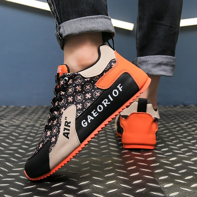 男性スニーカー革新流行平底滑り止めスニーカー宴会旅行カジュアルシューズソフトソール