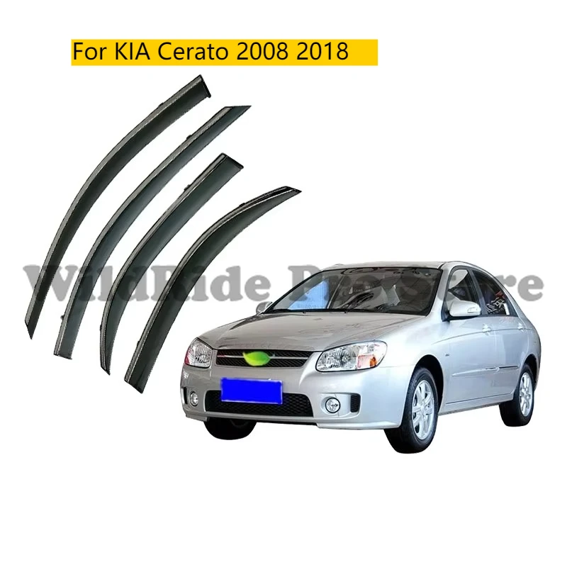 

Injection Car Window Visor for KIA Cerato 2008 2018 Rain Shield Weather Guard Car Wind Deflectors Window Visors