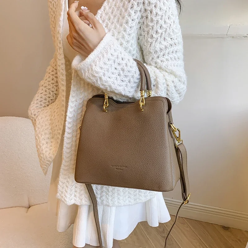 Luxury Large Capacity Tote Bag Designer High Quality Soft Leather Women Handbags Female Shoulder Crossbody Bag Fashion Ladie Sac