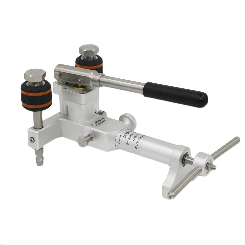 Manual Portable Operated High Pneumatic Pressure gauge Calibration table Pump