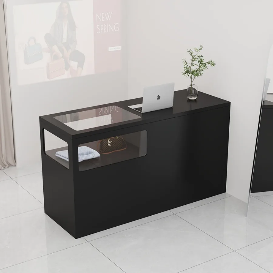 Atmospheric Multifunctional Reception Desk Load-bearing Reception Desks Nordic Reinforced Office Furniture Mesa De Recepção LJ40