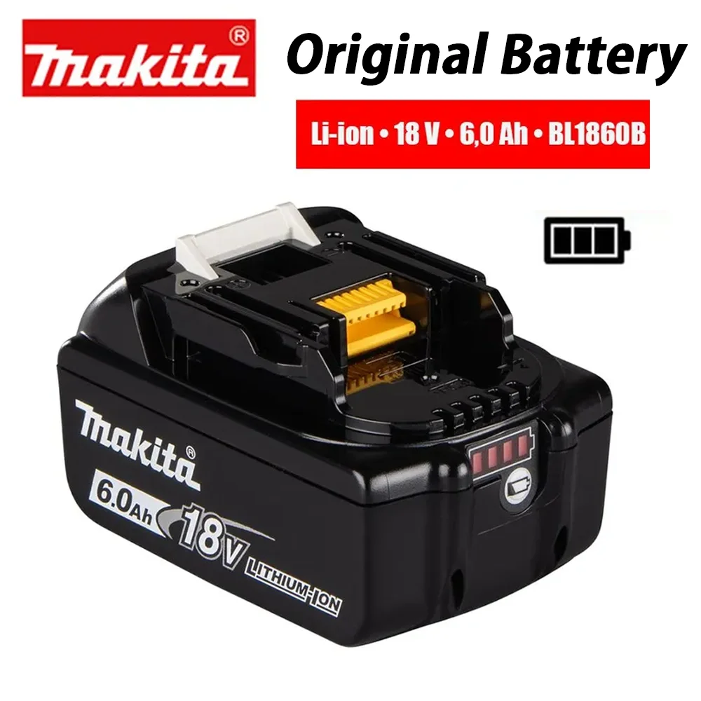 

[Be Quiet] Makita 18V 6Ah Battery for Makita BL1840 BL1830B BL1850B BL1850 BL1860 BL1815 Replacement Lithium Battery