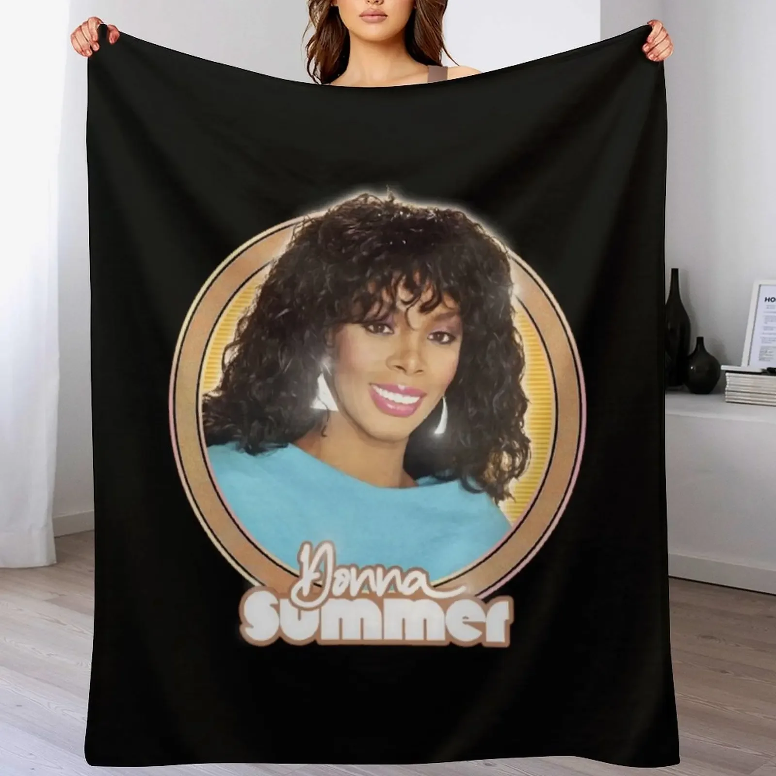 

Donna Summer Throw Blanket Multi-Purpose Sofa Blankets For Sofas Soft Big Blankets