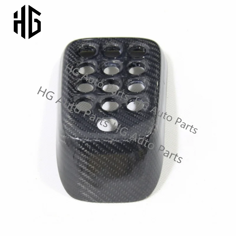 

High quality 100% carbon fiber rear brake lamp shade rear fog light cover for ferrari f12 trunk brake light cover decora trims