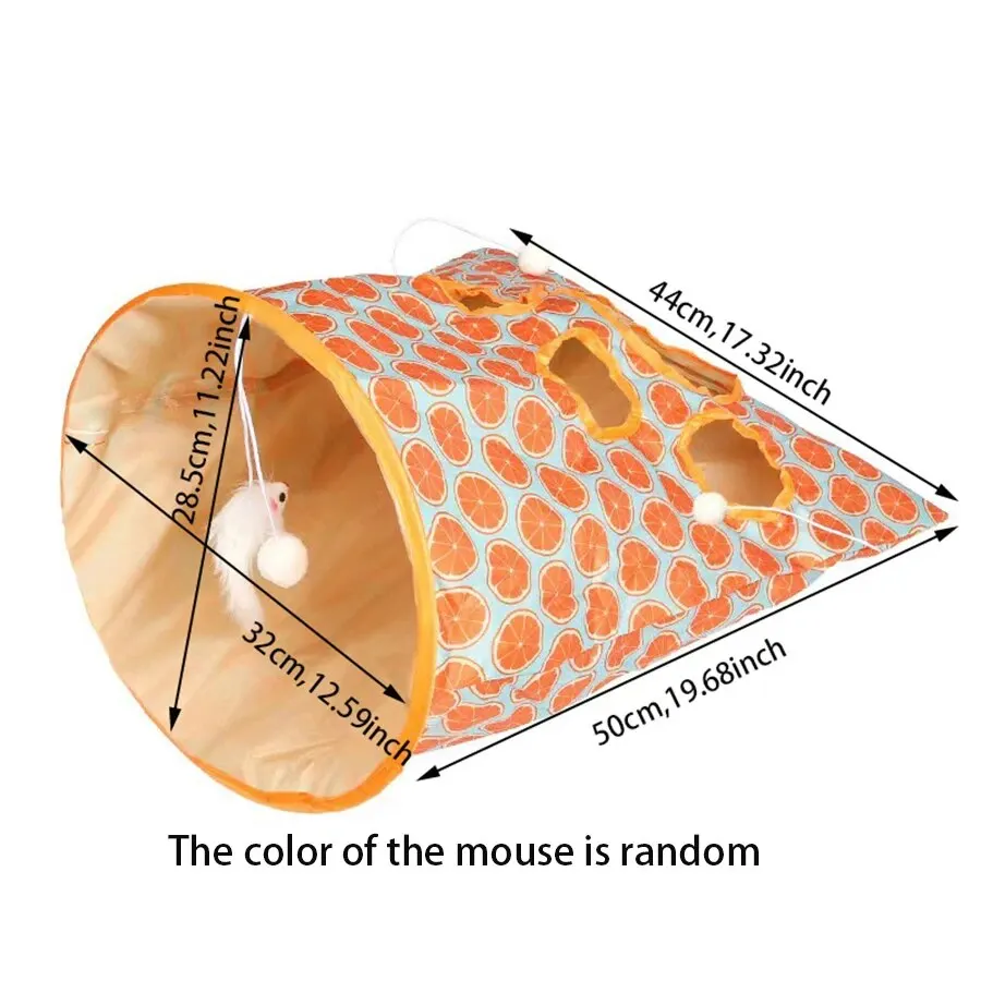 Foldable Cat Tunnel Interactive Toy