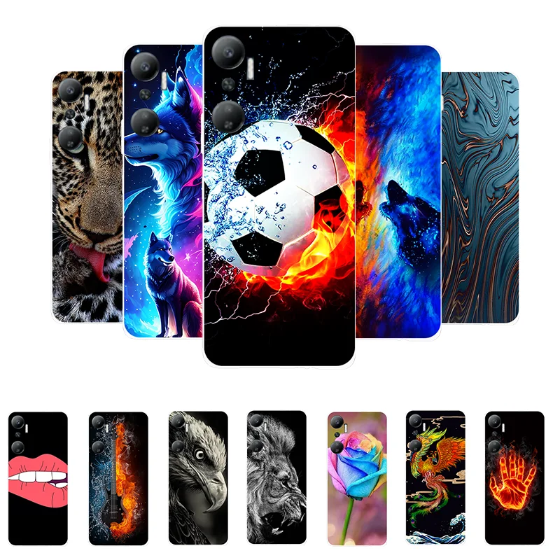 For Infinix Hot 20 Case X6826 Football Soft Silicone Back Cases for Infinix Hot 20 4G Phone Cover Hot20 6.82