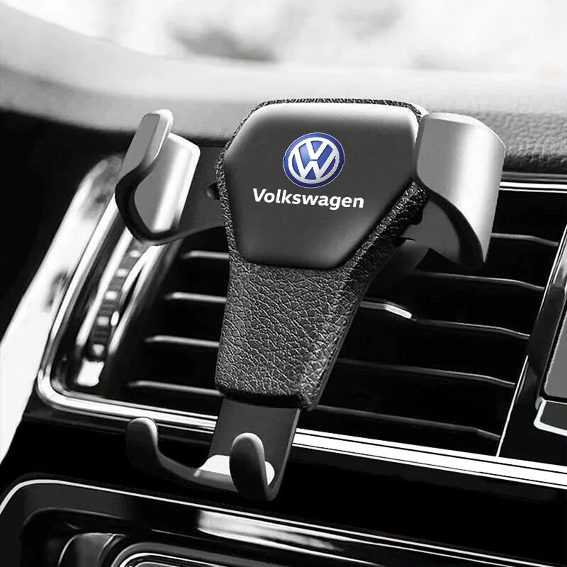 Gravity Car Mount GPS Mobile Phone Holder Vent Clip Installation For VW R Line GTI Atlas Jetta Touareg Variant Golf Polo Taos