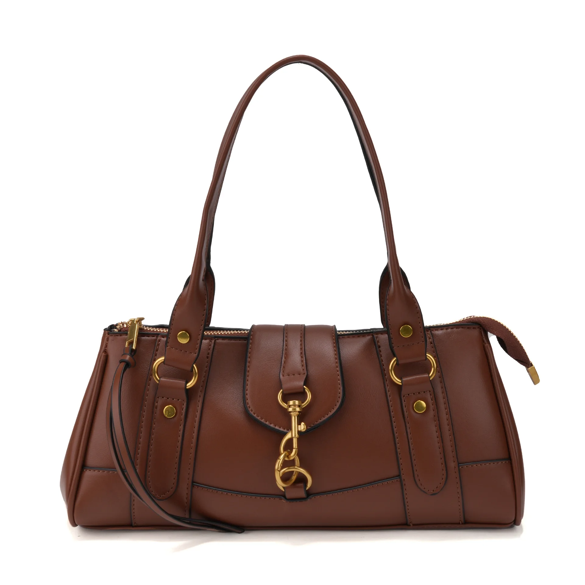 

Manufacturer French women Boston handbag versatile large capacity shoulder bag casual motorcycle women tote bag