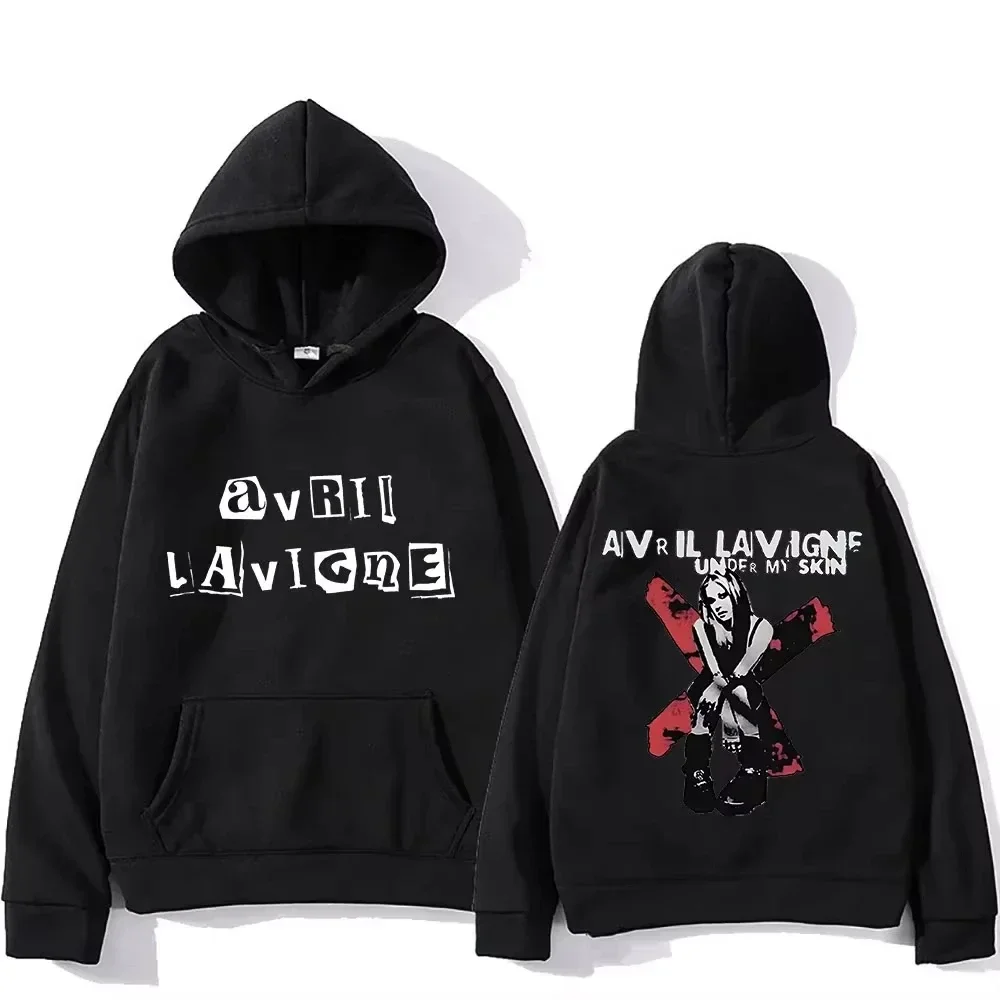 2025 Avril Lavigne printed men's hoodie Harajuku Comfortable Hoodie Grunge Pole Clothing Ropa Mujer Punk