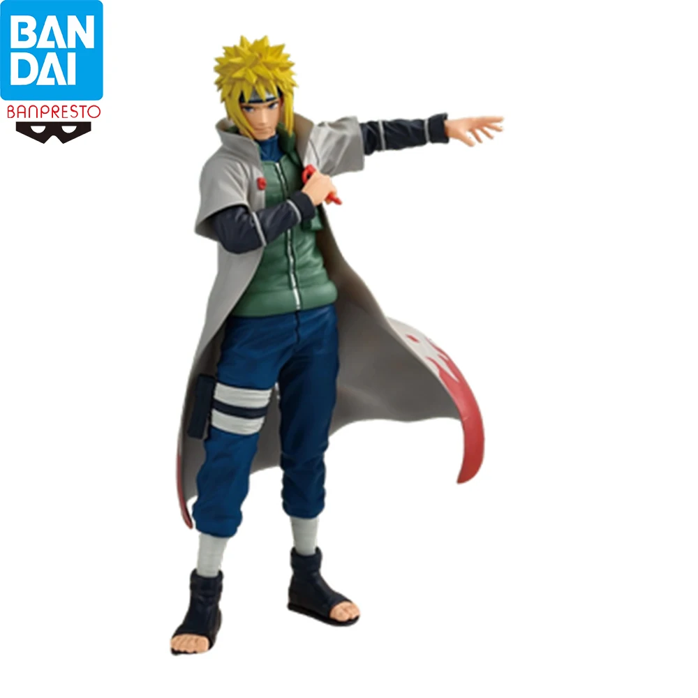 Bandai Banpresto Naruto Shippuden Minato Namikaze Fourth Hokage 24cm High Quality PVC Collectible Anime Figure Model Gift
