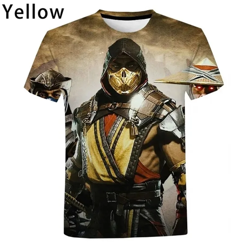 3D Print Mortal Kombat Graphic T Shirts For Men Women Fighting Game Streetwear Tee Tops Short Sleeve Oversized Men Tshirt