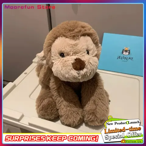 【In Stock】Jellycat 34CM Smudge Monkey Plush Toy Comforting Toy Children'S Figurines And Dolls As Birthday Gifts