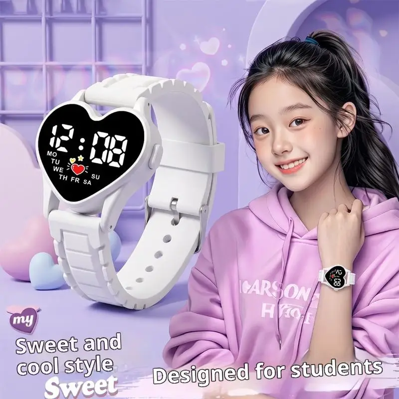 Waterproof LED Digital Smart Student Watch Casual Unisex Wristwatch for Teenagers Men Women School Outdoor Use
