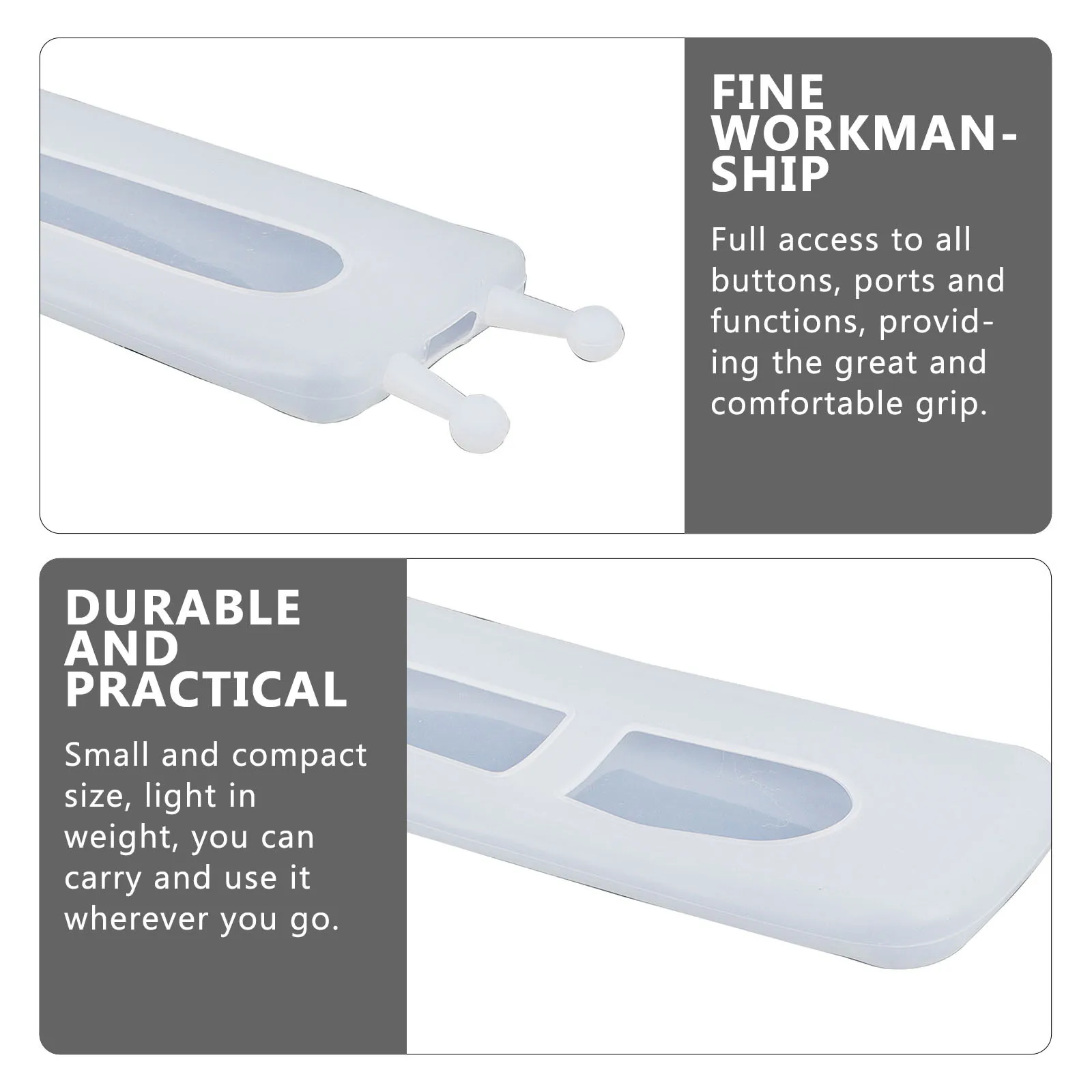 غطاء وحدة التحكم عن بعد غطاء حماية شفاف من السيليكون لمكيف الهواء، وصول كامل، استبدال قبضة ناعمة متينة #4