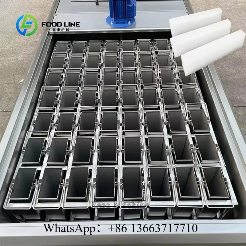 Customize Industrial 0.5ton 5ton Ice Block Making Machine Ice Brick Maker Machine High Efficiency Energy Saving Stable Operation