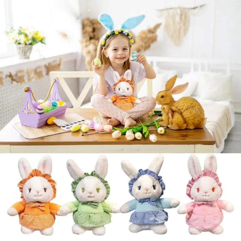 Plush Easter Bunny Cute Soft Easter Bunny Stuffed Toy Adorable Animal Doll Toy Stuffed Animal Plush Toy For Children\'s Room