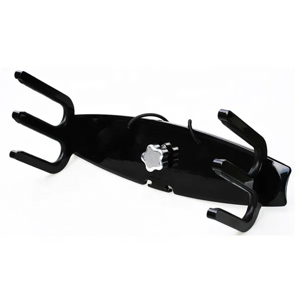 Reborn Quick Release Waterski Rack Black Coated Aluminium Wakeboard Tower Rack