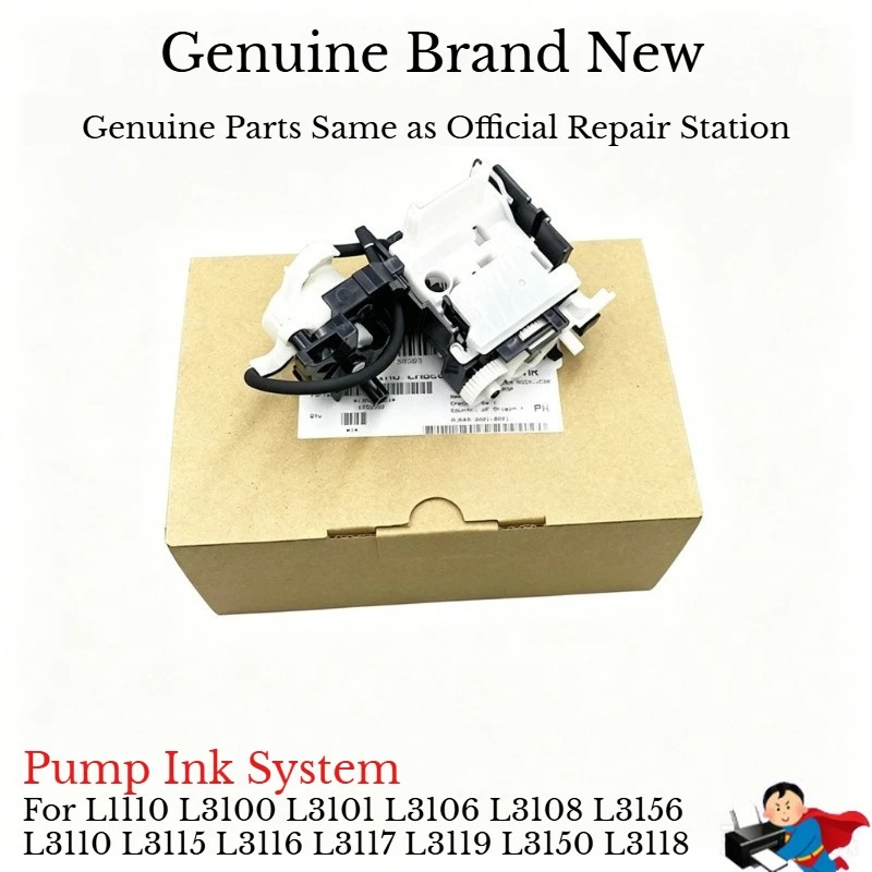 Pump Ink System Capping Assy Cleaning Unit for Epson L1110 L3100 L3101 L3106 L3108 L3110 L3115 L3116 L3117 L3119 L3150 L3118