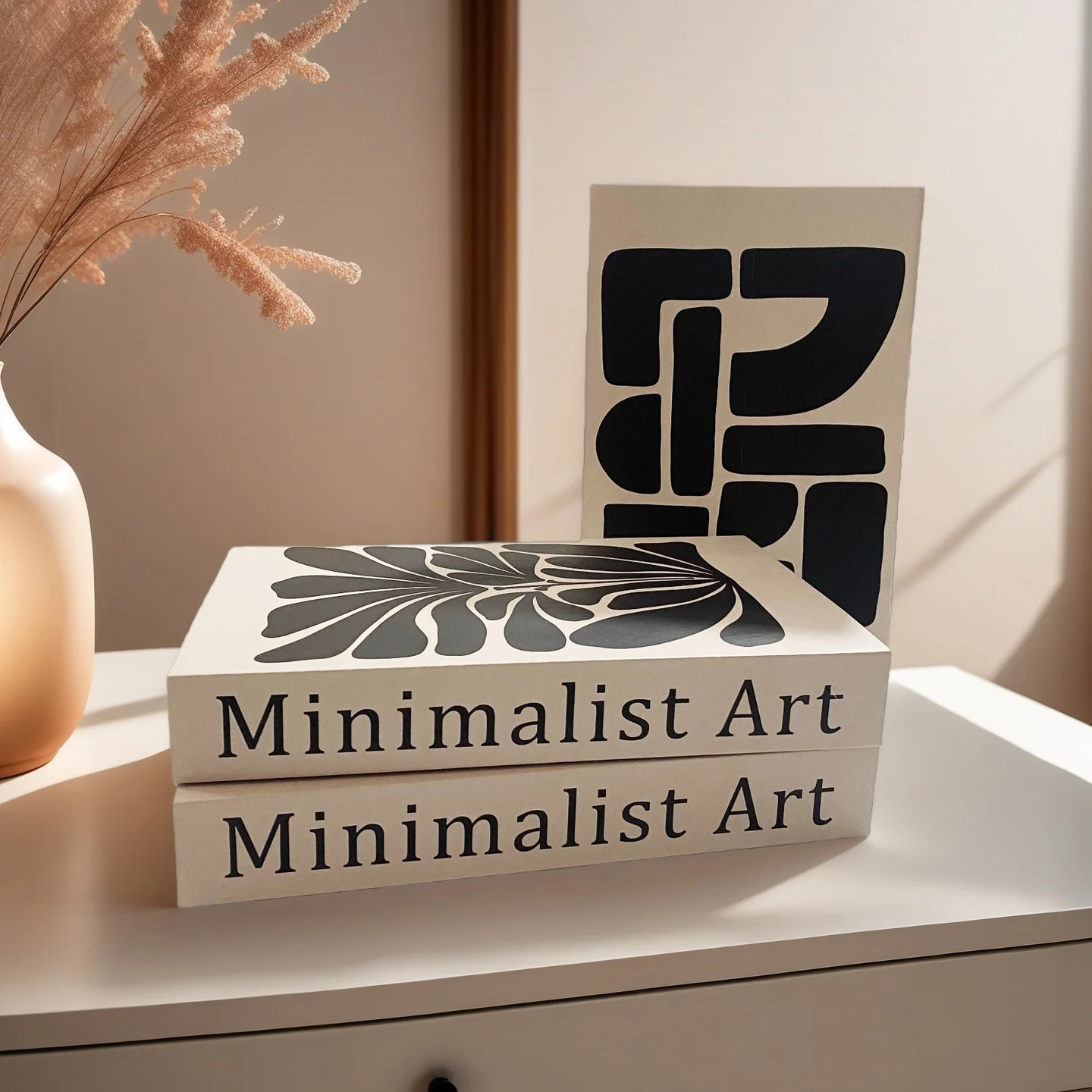 

1494 Mid Century Modern Art Fake Books Storage Box Living Room Decoration Bookshelf Bedroom Aesthetic Home Decor Shooting Prop