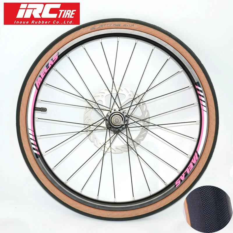 Japan IRC JETTY PLUS 20 inch 406 folding bicycle tire 20*1.25 retro yellow side tire