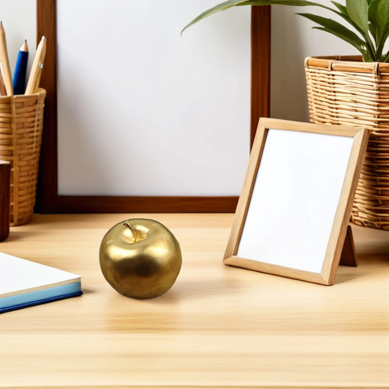 

6Pcs Simulated Foam Gold Faux Fruit Ornaments Realistic Fake Fruit Decoration for Kitchen Party Photography Floral