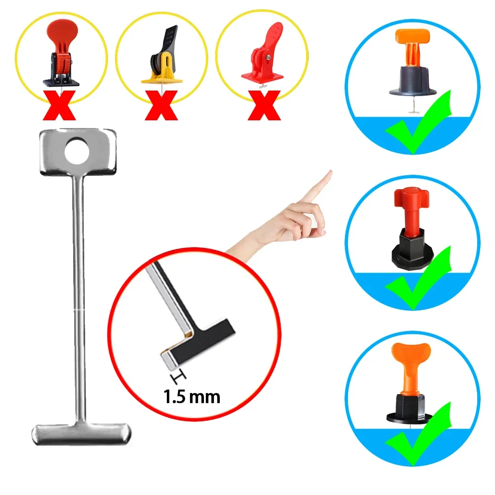 50/100pcs Pavimento Parete Sostituire Ago In Acciaio Chiodo Per Il Sistema di Livellamento Piastrelle Livellatore In Ceramica Regolatore Piastrelle