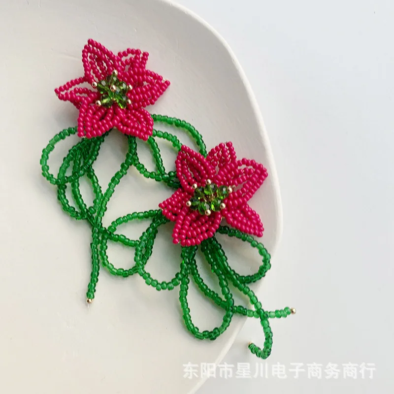 Shoe Charms Beaded Floral Tassel DIY Decoration for Clog Sandals Slippers Jelly Shoes Lightweight Small Resin Fabric Multicolor