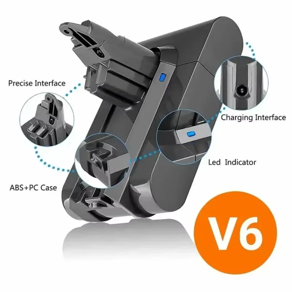 

100%for Dyson V6 12.8Ah Rechargeable Bateria SV10 SV11 SV12 SV09 Vacuum Cleaner Battery DC58 Battery for Sony Battery Cell